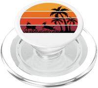 Palmeras Gacelas Safari Sabana Puesta de Sol África Recuerdo PopSockets PopGrip para MagSafe