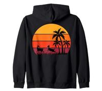 Palmeras Gacelas Safari Sabana Puesta de Sol África Recuerdo Sudadera con Capucha