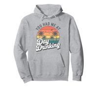 Palmeras Retro al Atardecer You Had Me At Day Drinking Funny Sudadera con Capucha