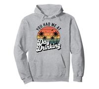 Palmeras Retro al Atardecer You Had Me At Day Drinking Funny Sudadera con Capucha