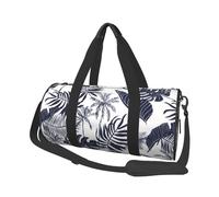 Palmeras Tropicales Hojas Silueta Hawaiana, Bolsa de Viaje de Gran Capacidad, Bolso Redondo, Bolsa de Viaje Deportiva, Bolsa de Mano, Bolsa de Fitness
