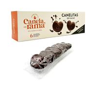 PALMERITAS DE CHOCOLATE - ELABORACIÓN ARTESANAL - CAJA DE 6