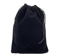 Palmhomee Paquete de 12 bolsas de terciopelo con cordón, bolsa de regalo para joyas, bodas y recuerdos de fiesta (8 x 12 pulgadas, negro)