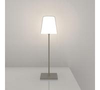 Palmina LED Lampara de Mesa Recargable, m MU Lampara Inalámbrica 8 Colores Regulable Lampara Tactil, Acero Inoxidable Impermeable IP44 Lampara Exterior, Adecuado para Interiores/Outdoor/gris