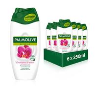Palmolive, Gel y jabón - 6 de 250 ml. (Total: 1500 ml.) | Crema de ducha para una sensación suave en la piel, con leche hidratante, aroma floral de orquídeas, 95% ingredientes