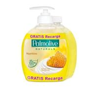 Palmolive- Jabón de manos nutritiva con leche y miel Dosificador 300 ml + recambio 300ml