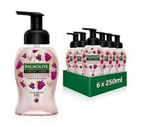 Palmolive Jabón Luxury Foam frambuesa y arándano, 6 x 250 ml, jabón de espuma para la limpieza suave de las manos