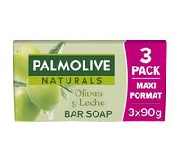 Palmolive Moisture Care Olive Jabón en pastilla con extractos de oliva 3 unidades x 90g | Jabón de manos enriquecido con extractos de oliva | Ultra hidratante