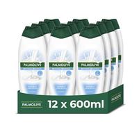 Palmolive Naturals Sensitive Gel de Ducha 12 x 600ml, con Vitamina E para nutrir la piel, deja la piel suave con leche de almendra de origen vegetal, con 95% de ingredientes de origen natural*