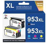 Palmtree 953XL 953 XL Remanufacturado para HP 953XL Pack para HP Officejet Pro 7720 7740 8210 8720 8710 8715 8740 8718 8725 8218 8728 8730 7730 (Negro/Cian/Magenta/Amarillo, 4 Pack)