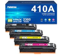 Palmtree Compatibili Cartucce di Toner Sostituzione per HP 410A 410X per HP Color Laserjet Pro MFP M477fdw M477fdn M377dw M452nw M452dn M477fnw M477dw M477 M452 (Nero Ciano Magenta Giallo, 4-Pack)