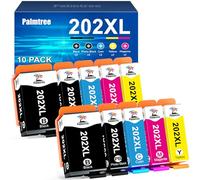 Palmtree Compatible para Cartucho Epson 202XL 202 XL Multipack para Tinta Epson XP 6100 para Epson Expression Premium XP-6100 XP-6105 XP-6000 XP-6005 XP-6001 Impresora (Paquete de 10)