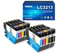 Palmtree Tinta LC3213 XL LC3211 Compatible para Brother LC3213 LC3211 para Brother DCP-J572DW MFC-J491DW J497DW MFC-J890DW DCP-J772DW DCP-J774DW MFC-J895DW Impresora Cartuchos (10 Pack)
