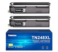 Palmtree TN248XL 2 Negro TN248BK TN248XLBK Compatible Toner Brother MFCL3760CDW Toner Brother MFC-L3740CDWE DCPL3560CDW DCP L3560CDW TN248 XL HL-L3220CWE HL-L3240CDW DCP-L3520CDWE