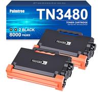 Palmtree TN3480 Cartucho de tóner de Repuesto para Brother TN-3480 TN 3480 Brother 3480 Compatible para Brother HL-L5100DN Toner DCP L5500DN Brother MFC-L5750DW Toner Brother MFC-L5700DN (2 Negro)