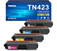 Palmtree TN423 Tóner Compatible con Brother TN-423 TN423BK TN421 para Brother MFC-L8690CDW MFC-L8900CDW HL-L8260CDW HL-L8360CDW DCP-L8410CDW DCP-L8410CDN (Negro, Cian, Amarillo, Magenta, Paquete de 4)