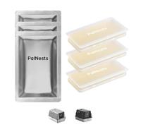 PalNests Eliminador de Olores para Mascotas, Control de Olores Mejorado, Desodorante para PalNests Arenero Gato Acero Inoxidable, Eliminador de Olores para Arenero Gatos Autolimpiable, Paquete de 3