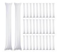 Palo de animación, palo de trueno inflable, fabricante de ruido de plástico para eventos deportivos, recuerdo de fiesta de cumpleaños, 50 Uds., 60x10, blanco