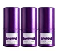 Palo de bálsamo multi de volumen de calcio, antiedad y reafirmante, para el cuidado de la piel coreano, para mujeres, para cara, ojos, cuello para uso diario (3 unidades)