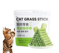 Palo de dentición de hierba para gatos, palito de limpieza de dentición para gatos, suministros para mascotas, palitos crujientes para gatos para interiores y exteriores