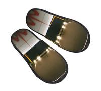 Palo De Hockey Unisex Zapatillas De Estar Por Casa Peluche Slippers Cálido Pantuflas Para Exterior Interior Invierno L