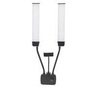 Palo de Luz de Video, Kit de Luz de Relleno de Brazos Dobles de 3200K a 5600K, Kit de Luz Selfie Starlite Stix Vlog, con Soporte para Teléfono para Iluminación de Video de