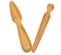 Palo de Masaje de Madera 2 Piezas para Cuerpo y Pie