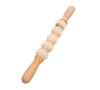 Palo de Masaje de Madera Khaki para Espalda y Cuerpo | Rodillo Corporal Portátil y Ligero, Uso en Oficina y Trabajo, Ayuda a Aliviar Fatiga, Diseño Resistente