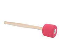 Palo de mazo de bombo, palo de mazo de bajo, palo de mazo de tambor rojo de 33 cm, baterista musical divertido de espuma de roble para niños adultos para bandas de batería
