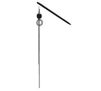 Palo de Pelo para Mujer Hand-woven Dark Lion Tassel Hairpin With Detachable Long Earrings para Uso Diario