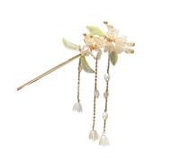 Palo de pelo retro con borlas y diamantes de imitación de estilo chino para boda, accesorios para el cabello, horquillas de metal, joyería para mujer (B)