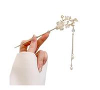 Palo de pelo retro con borlas y diamantes de imitación de estilo chino para boda, accesorios para el cabello, horquillas de metal, joyería para mujer (D)