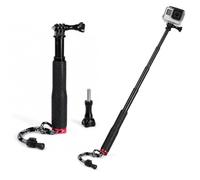 Palo de selfie impermeable de 49 cm, varilla de extensión telescópica | Compatible con GoPro Hero, DJI Osmo Action, Insta360 y AKASO, palo selfie telescópico impermeable para viajes bajo el agua