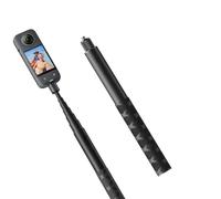 Palo de Selfie Invisible de 47 Pulgadas para Insta 360X3 GO 2 One RS X2 R X, Poste de monopié Antideslizante de Aleación de Aluminio Extensible, Palo de Selfie de Cámara de
