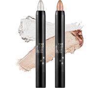 Palo de sombra de ojos - Crema a polvo Acabado mezclable impermeable de larga duración,Lápiz de rayado de eyeliner multiuso para maquillaje diario,Taupe Brown Matte Smokey Nude Eyeshadow (15#01#)