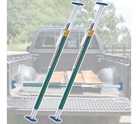 Palo de soporte telescópico de alta resistencia, Adjustable Cargo Stabilizer Bar for Truck Bed - Aluminum 300 kg Load Lock with Rubber Pads(2 pcs)