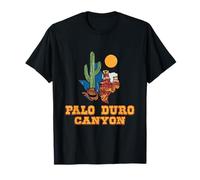Palo Duro Canyon Texas Retro Desierto Paisaje Viaje Occidental Camiseta