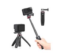 Palo extensible para selfie Gopro, portátil Vlog Selife Stick trípode soporte para GoPro Hero 11/10/9/8/7/6/5 negro/Gopro Max DJI Osmo Action Insta 360 AKASO Kit de accesorios de cámara de acción