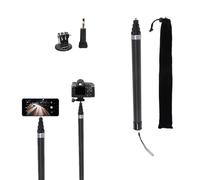 Palo invisible para selfies de fibra de carbono de 2,8 m, poste extendido súper largo de 10 pies, compatible con cámara Insta360 X4 X3 ONE X2, ONE R, ONE X, ONE GO 3S 3 2 Action 360 (17 a 110