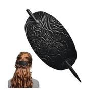 Palo ovalado para el cabello, soporte para cola de caballo con agarre seguro, elegante fabricante de moños y deslizador para el cabello, horquilla ovalada para mujer, accesorios antideslizantes para