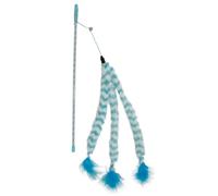 Palo para gatos con 3 colas de peluche - Duvo Plus - Color del Producto: Azul