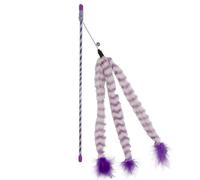 Palo para gatos con 3 colas de peluche - Duvo Plus - Color: Morado
