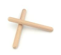 Palo Rítmico, Palos Musicales Educativos, Claves de Madera, Instrumento de Percusión para Niños para Clase de Música Escolar (1 par)