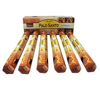 Incienso Aromático Palo Santo, Incienso Natural Aromaterapia, Barras de Incienso, Caja 6 Paquetes de 20 Unidades c.u., Gran Duración
