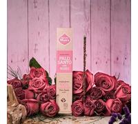 Palo Santo con Rosa - Incienso Natural 100% Ecológico y Artesanal de Hierbas Seleccionadas, Hecho en Argentina, Sostenible y Purificador (8 Varitas)