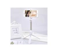 Palo selfie Bluetooth Xt10 con trípode - Soporte multifuncional para transmisión de video (Color: Blanco): blanco Regalo sorpresa