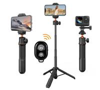Palo selfie con trípode K&F Concept MS11 de 60 cm para móvil y cámara de acción, con mando Bluetooth