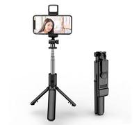 Palo selfie de 360° de 68 cm, trípode Bluetooth, soporte estable desmontable, control remoto Bluetooth compatible con iPhone 14 Pro Max/14 Plus/14/13/12/11, GoPro, Samsung, LG, Google Smartphones,