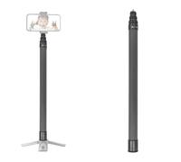 Palo Selfie de Extensión de 2M, Palo Selfie de Aluminio de 7 Secciones, Varilla de Extensión Invisible Extensible para Insta 360X3, One RS, GO 3 y Más Cámaras de Acción