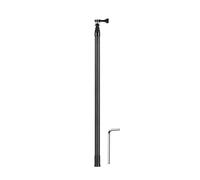 Palo selfie extensible de fibra de carbono telescópico de 50 cm a 130 cm para cámaras de acción, monopié de fibra de carbono antideslizante